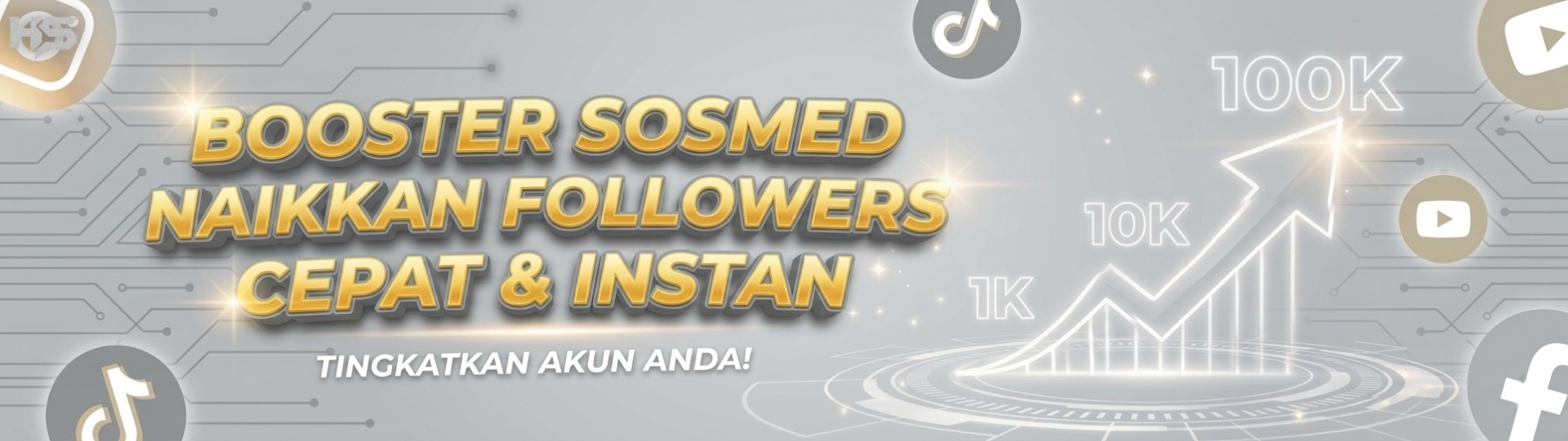 Suntik Sosmed - Naikkan Followers, Like, View Secara Instan